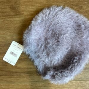 Free People Lavender Fluffy Hat